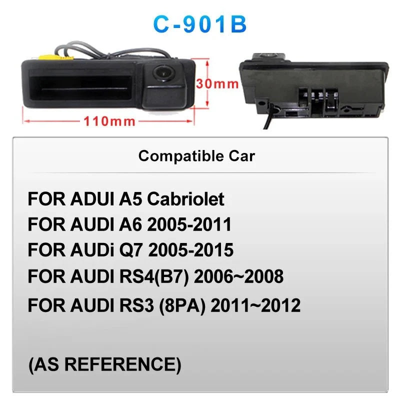 AHD 1920x1080P Car Rear Camera For VW Audi Skoda 170 Degree Wide View - stepyours.com