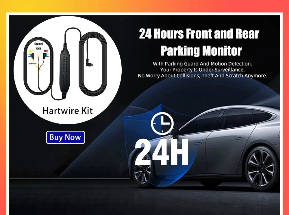 Ultra HD 4K Car Dash Cam With WIFI DVR Night Vision 24H Parking GPS - stepyours.com