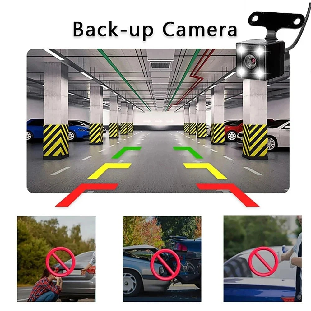 4 Channel 360 Dash Cam With 1080P Front Left Right Rear 24H Parking - stepyours.com