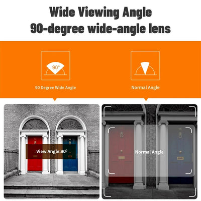 2.8 Inch LCD Peephole Door Camera With IR Night Vision - stepyours.com