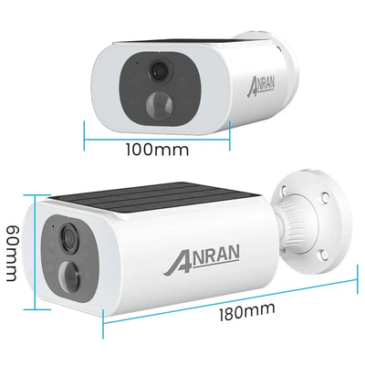 ANRAN C3 Outdoor Solar Security Camera - Battery Powered 3MP Color Night Vision WiFi by stepyours.com