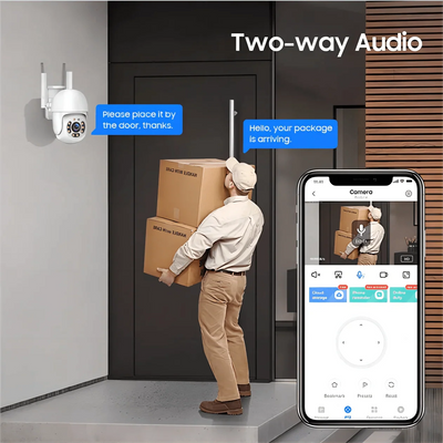 Tuya 4MP PTZ Outdoor WiFi Security Camera - IP66 Weatherproof AI Tracking - stepyours.com