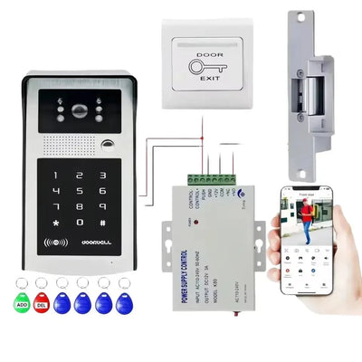 Tuya Smart WiFi Doorbell 1080P Outdoor Camera RFID Alerts - stepyours.com
