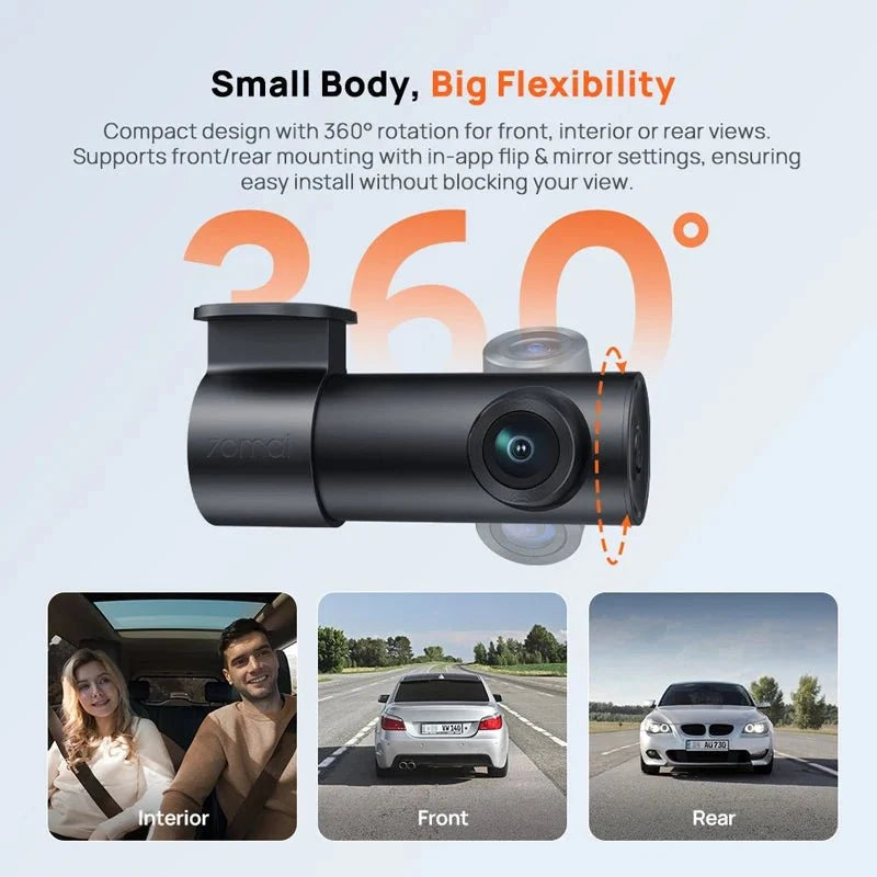 70mai M310 Plus Dash Cam 2K Car DVR With Night Vision WiFi 24H Parking - stepyours.com