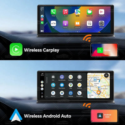 K8 Pro 11.3 Inch Dash Cam Dual Lens 5K GPS 5G WiFi Ultimate CarPlay Android Auto - stepyours.com