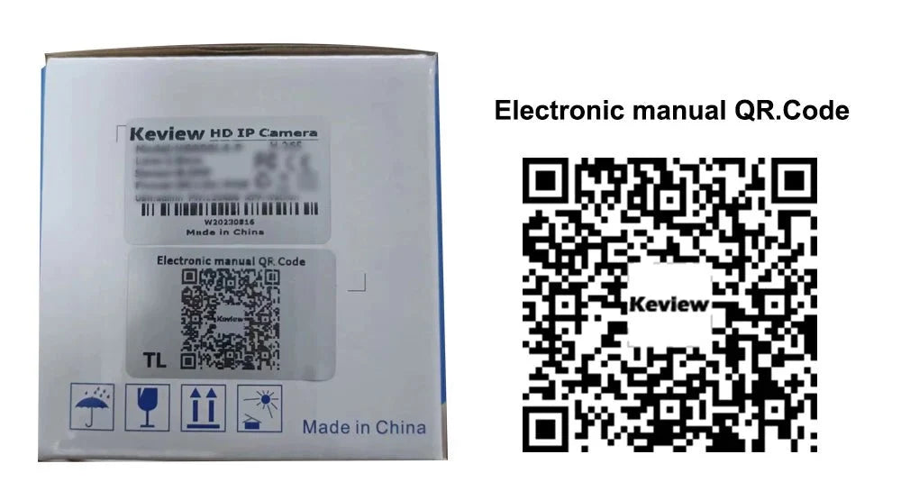 Keview PoE IP Camera - 8MP 4K Outdoor Security Bullet H265 IP66 Weatherproof - stepyours.com