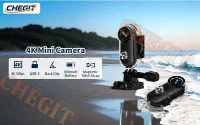 4K Motorcycle Action Camera Lightweight POV Cam For Bicycle Vlog - stepyours.com