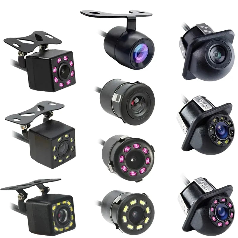 Hippcron Car Rear View Camera 8 LED Night Vision CCD Waterproof HD Video Monitor - stepyours.com