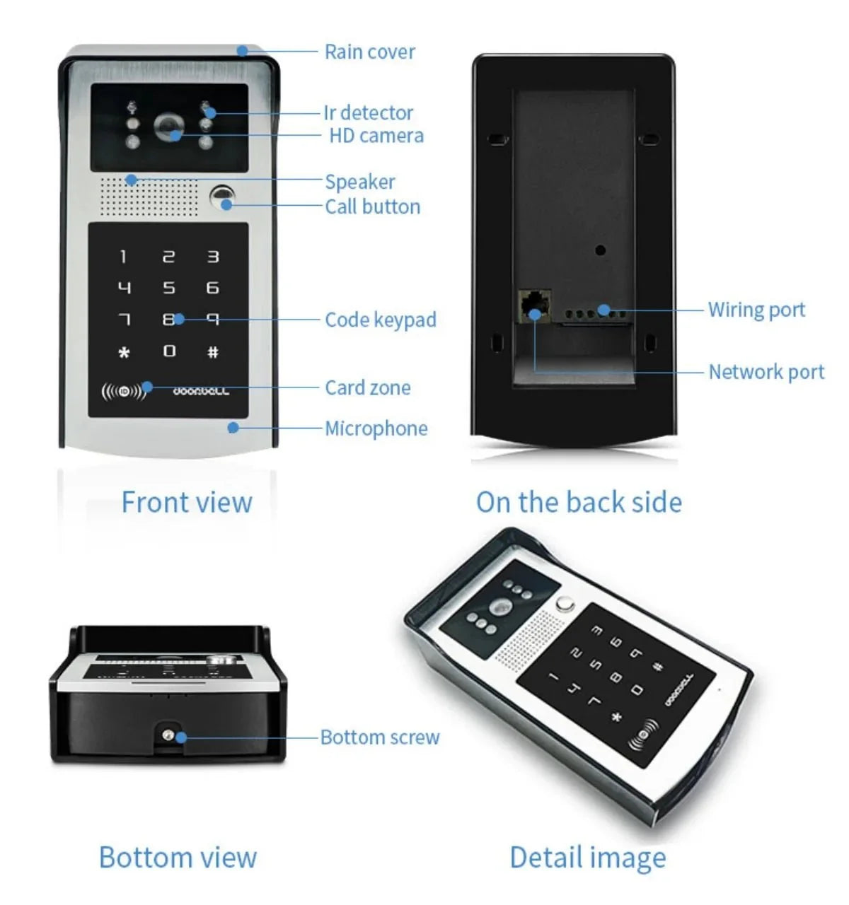 Tuya Smart WiFi Doorbell 1080P Outdoor Camera RFID Alerts - stepyours.com
