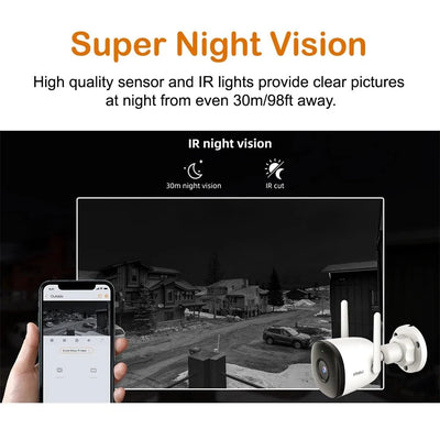 IMOU Outdoor Bullet 2C 5MP WiFi Camera Weatherproof AI Human Detection - stepyours.com