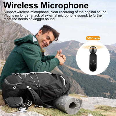 Ourlife MTR40 5K Action Camera 2 Inch IPS Touch Screen 5X Zoom 30M Waterproof - stepyours.com