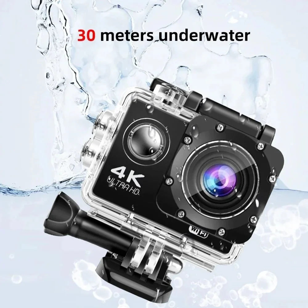 4K Outdoor Action Camera Waterproof Underwater Helmet Camera With WiFi 30FPS - stepyours.com