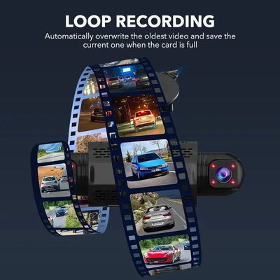 Car Dash Cam 4 Channel Front Left Right Rear FHD 1080P Night Vision Hardwire Kit - stepyours.com