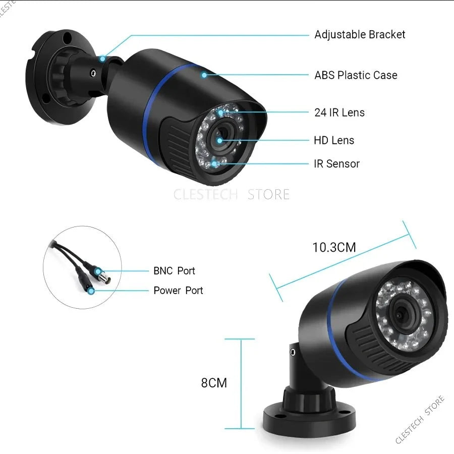 Real 1200TVL Mini CCTV Camera IP66 Waterproof Outdoor Security for Home - stepyours.com