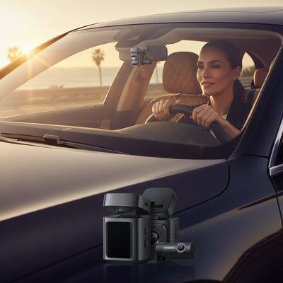 Baseus VD1 3K Dash Cam Front And Rear With GPS Supercapacitor 24H Parking - stepyours.com