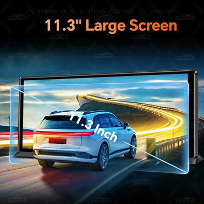 K8 Pro 11.3 Inch Dash Cam Dual Lens 5K GPS 5G WiFi Ultimate CarPlay Android Auto - stepyours.com