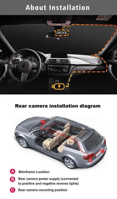 11.26 Inch 4K Dash Cam With CarPlay Android Auto Dual Lens WiFi GPS Bluetooth - stepyours.com