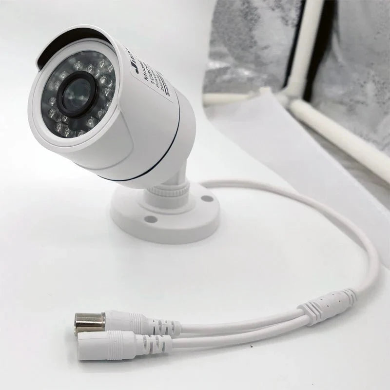 Jienuo 4K AHD CCTV Camera Outdoor Indoor IP66 Night Vision 5MP Home Surveillance - stepyours.com