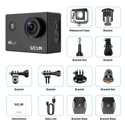 SJCAM SJ4000 Air Action Camera 4K Video 30M Waterproof WiFi Sports Cam - stepyours.com