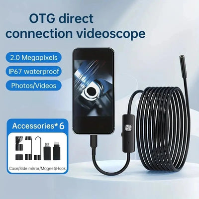 HD1920P Endoscope Camera - Type C Inspection For Car Sewer And Pipeline IP67 - stepyours.com