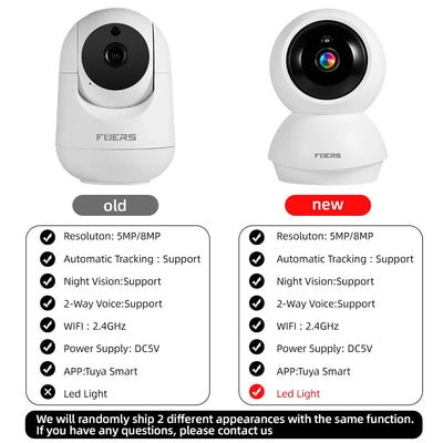 Fuers 5MP WiFi Camera Tuya Smart AI Motion Baby Monitor - stepyours.com