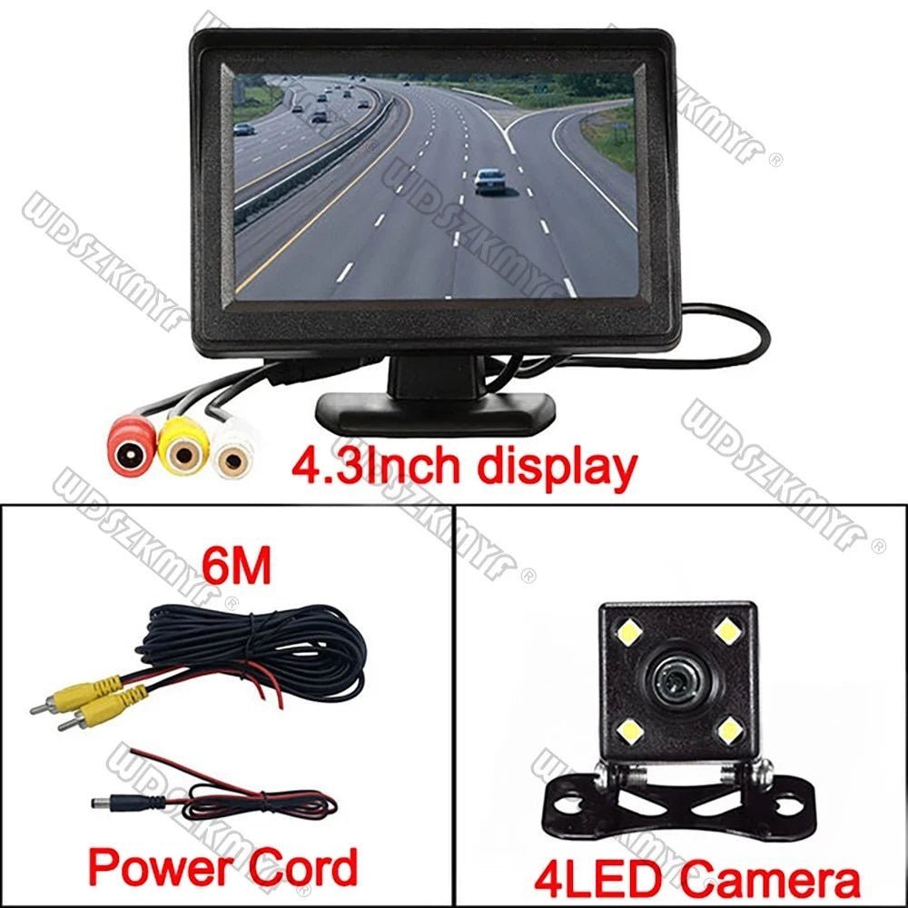 4.3 Inch Rear View Camera Monitor For Car Parking System - stepyours.com