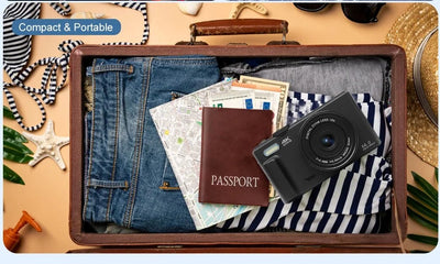 Ourlife AC600 4K Camera 64MP Autofocus 18x Zoom Flip Screen YouTube - stepyours.com