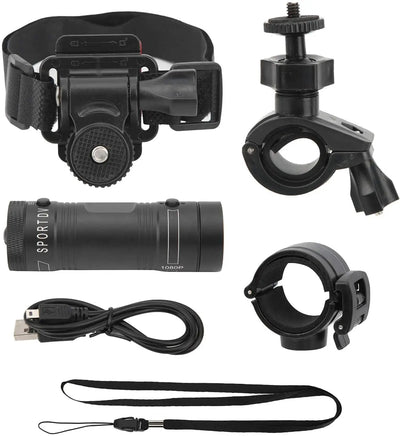 Mini Action Camera Helmet Light Waterproof HD 1080P For Bike Motorcycle - stepyours.com