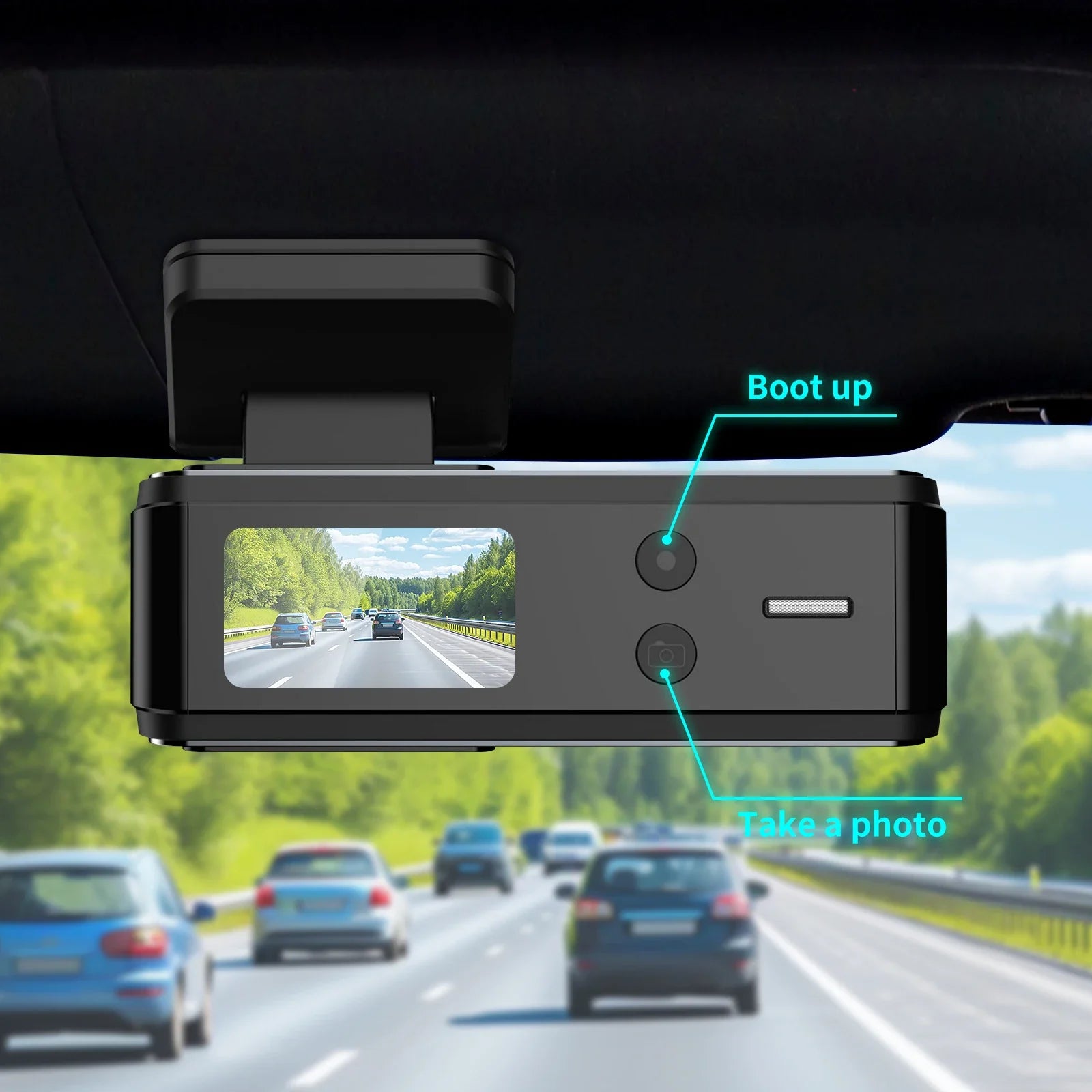 Aprilboy 4K Dash Cam With Front And Rear Cameras Night Vision Parking Monitor - stepyours.com