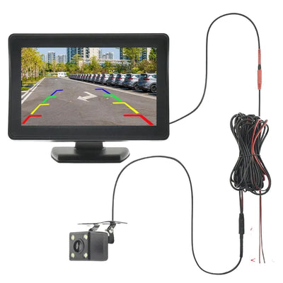 BYNCG 4.3 Inch Car Rear View Camera Kit With Display 2 In 1 Night Vision - stepyours.com