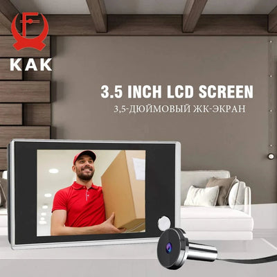 KAK 3.5 Inch Door Peephole Camera 120 Degree Wide Angle - stepyours.com