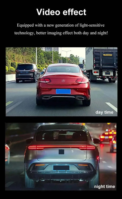 1080P WiFi Dual Dash Cam Front Inside Car with IR Night Vision Loop Recording - stepyours.com
