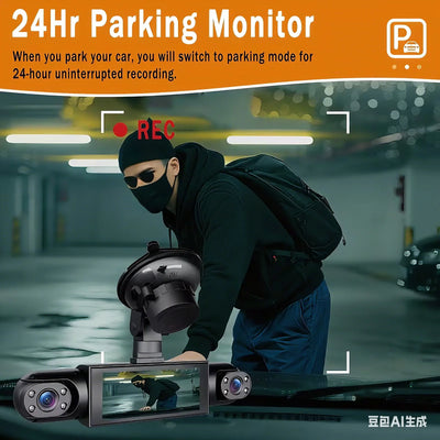 4 Channel Dash Cam With Front And Rear Night Vision Quad Vehicle DVR - stepyours.com