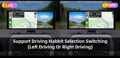4K Dash Cam CarPlay Android Auto 350 Degree Rotating Lens GPS Bluetooth 7 Inch - stepyours.com