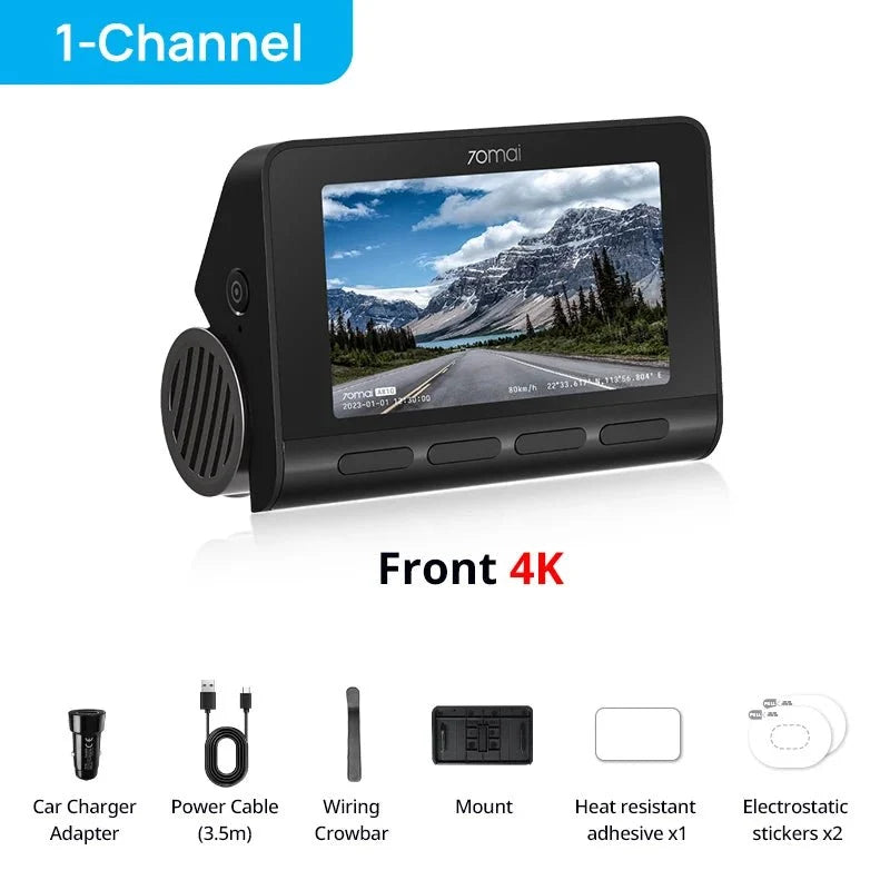 70mai A810 4K Dash Cam HDR GPS ADAS With 4G Parking DVR - stepyours.com