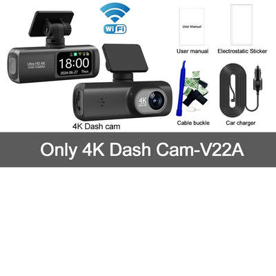 Soam Dash Cam 4K Plus Dual Channel GPS WiFi Front 4K Rear 1080p - stepyours.com