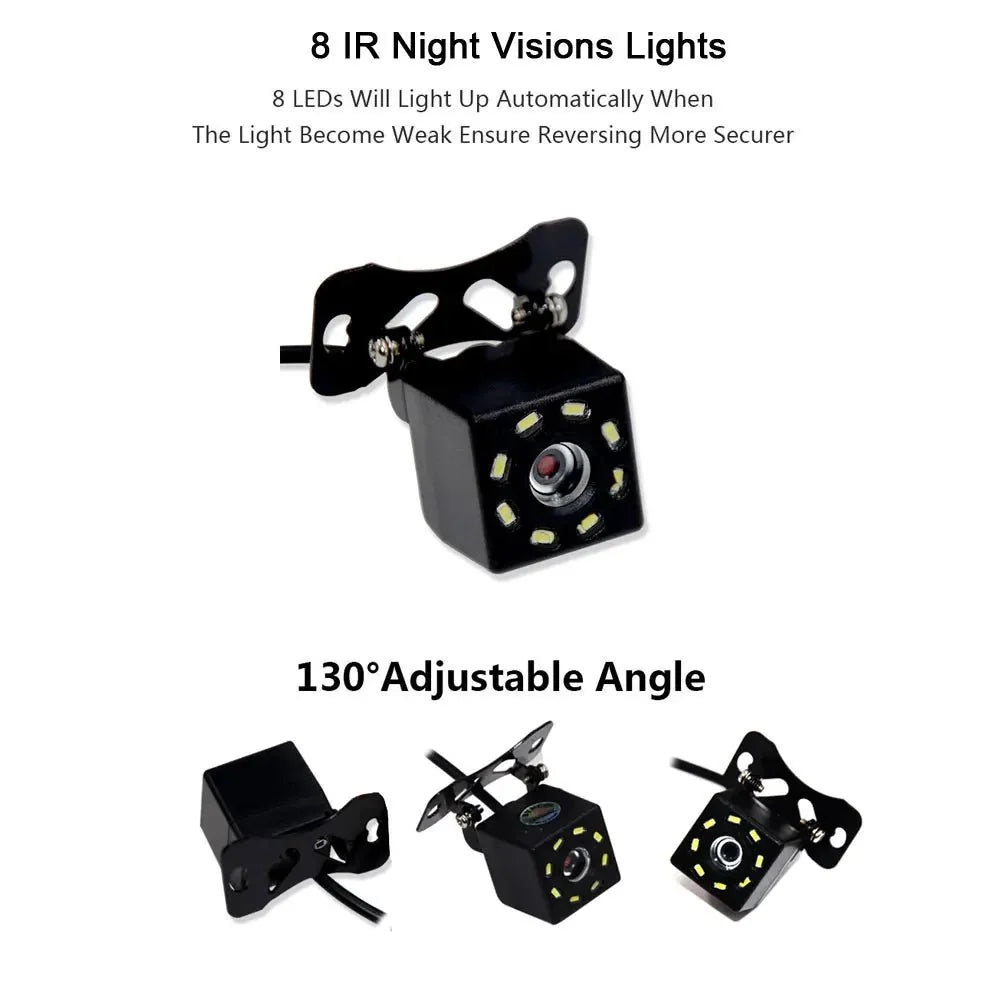 Car Rear View Camera Night Vision IP68 Waterproof Reversing Parking Monitor - stepyours.com