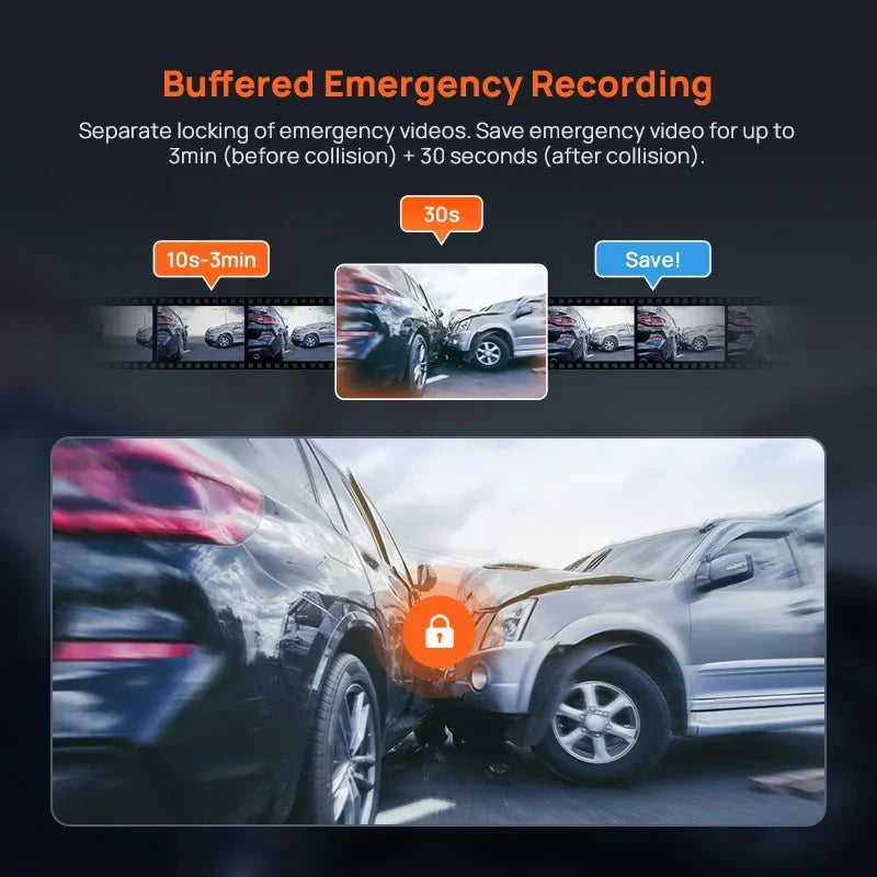 70mai 4K Dash Cam A800SE GPS ADAS Voice Control Ultra HD WiFi 6 - stepyours.com