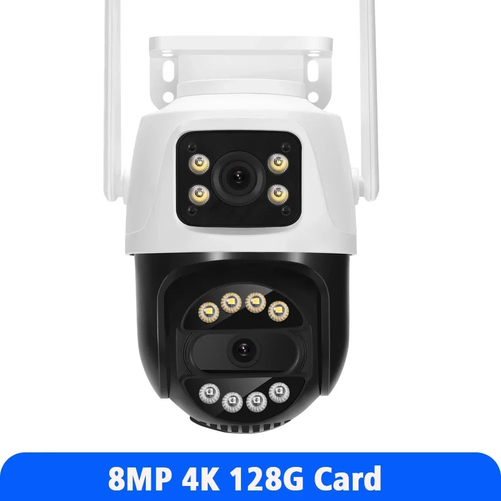 ASECAM 12MP 6K WiFi Outdoor Camera - AI Tracking, 8X Zoom, Dual Screen - stepyours.com