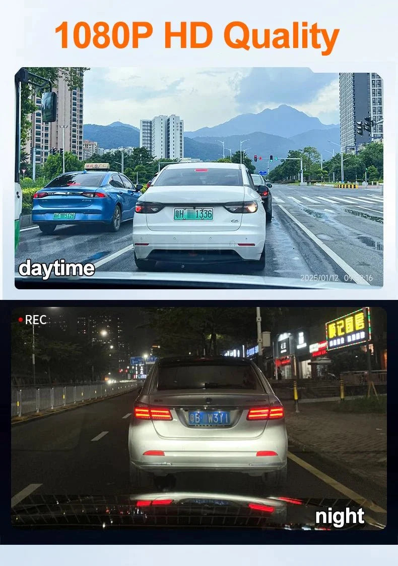 4 Channel 360 Dash Cam With 1080P Front Left Right Rear 24H Parking - stepyours.com