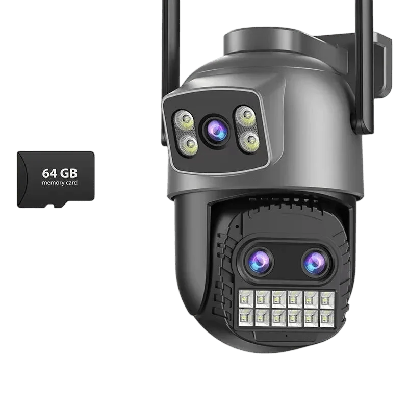 BESDER 15MP WiFi Outdoor Camera Dual Screen 10X Zoom PTZ Security IP Cam - stepyours.com