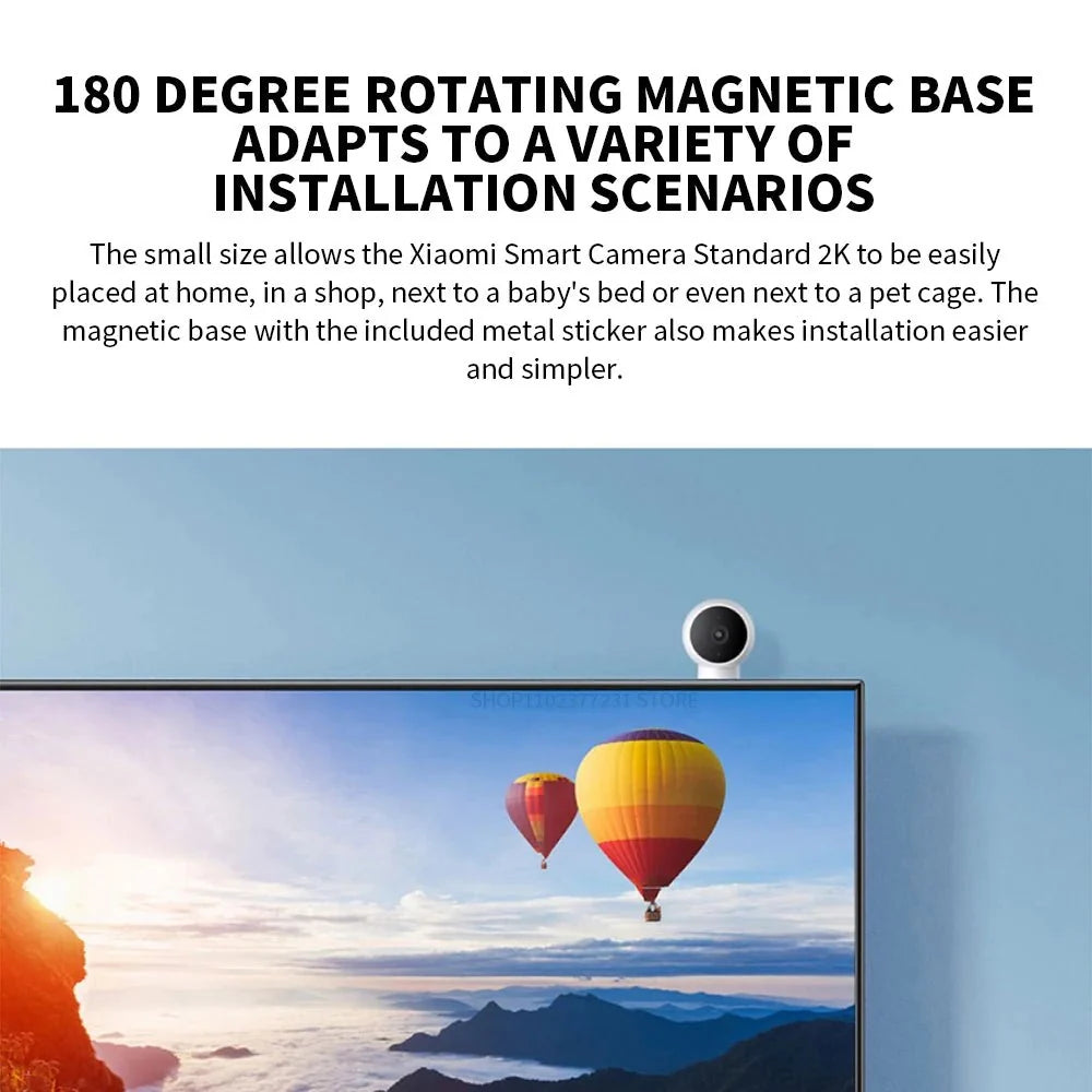 Xiaomi Smart IP Camera Standard Edition 2K HD Infrared Night Vision AI Alarm - stepyours.com