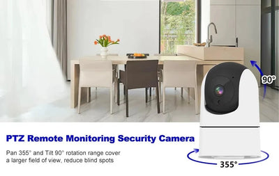 Tuya 5G WiFi IP Camera Indoor 6MP Auto Tracking 6x Zoom Night Vision - stepyours.com