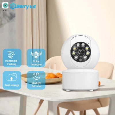 1080P Smart WiFi Pet Monitor Camera With Night Vision And Auto Tracking - stepyours.com