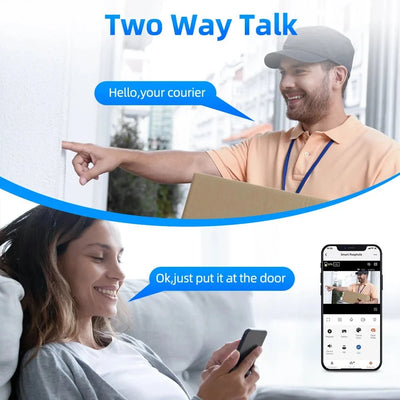 WSDCAM Mini WiFi Doorbell With Two Way Talk Peephole 1080P - stepyours.com
