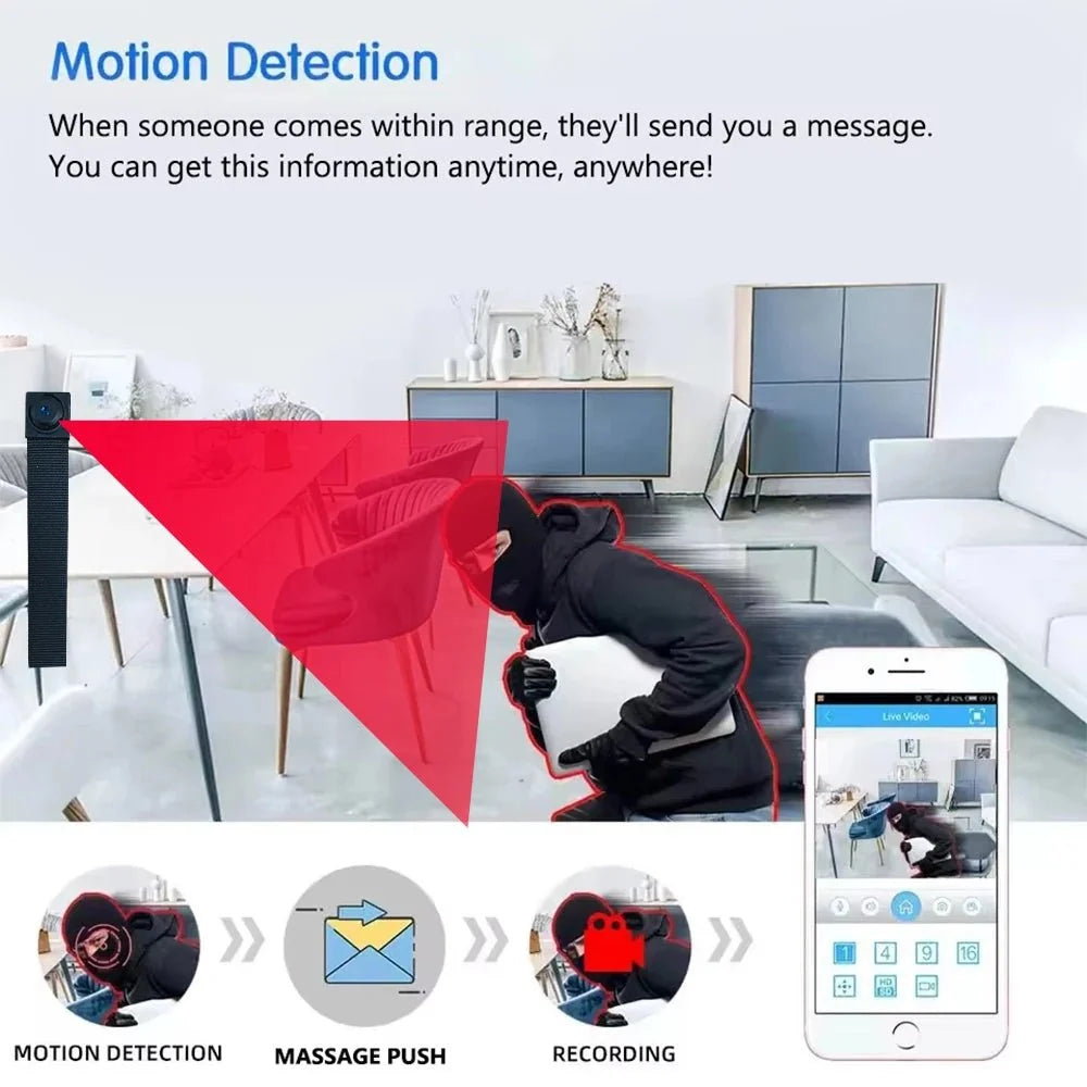 Discreet 1080P Mini WiFi Nanny Cam With Remote Viewing - stepyours.com