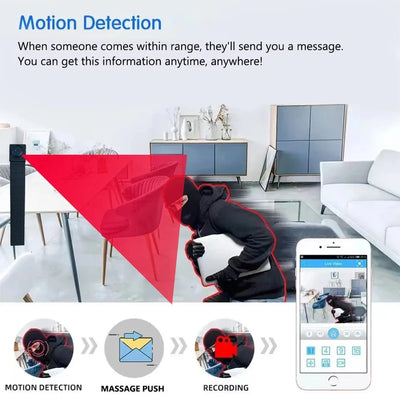 Discreet 1080P Mini WiFi Nanny Cam With Remote Viewing - stepyours.com