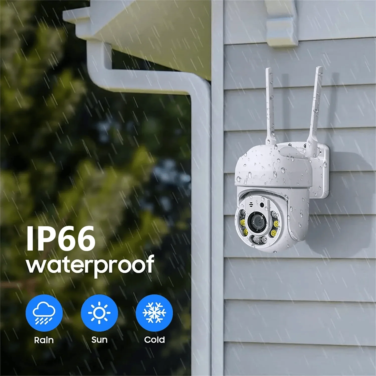 Tuya 4MP PTZ Outdoor WiFi Security Camera - IP66 Weatherproof AI Tracking - stepyours.com