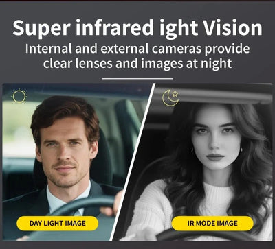 3 Channel Car Dash Camera 1080P Front Rear Cabin Night Vision - stepyours.com