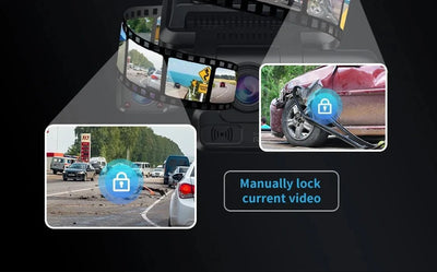 TiESFONG 4CH GPS Dash Cam I7Pro Front 4K 2K Plus 3x1080P Car DVR WiFi - stepyours.com